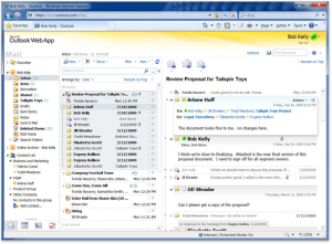 Outlook Web App - Inloggad